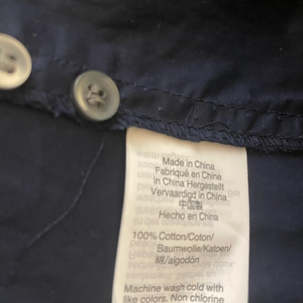 NWT J. CREW Navy Tie Waist Midi Shirtdress In Cotton Poplin - Picture 7 of 11